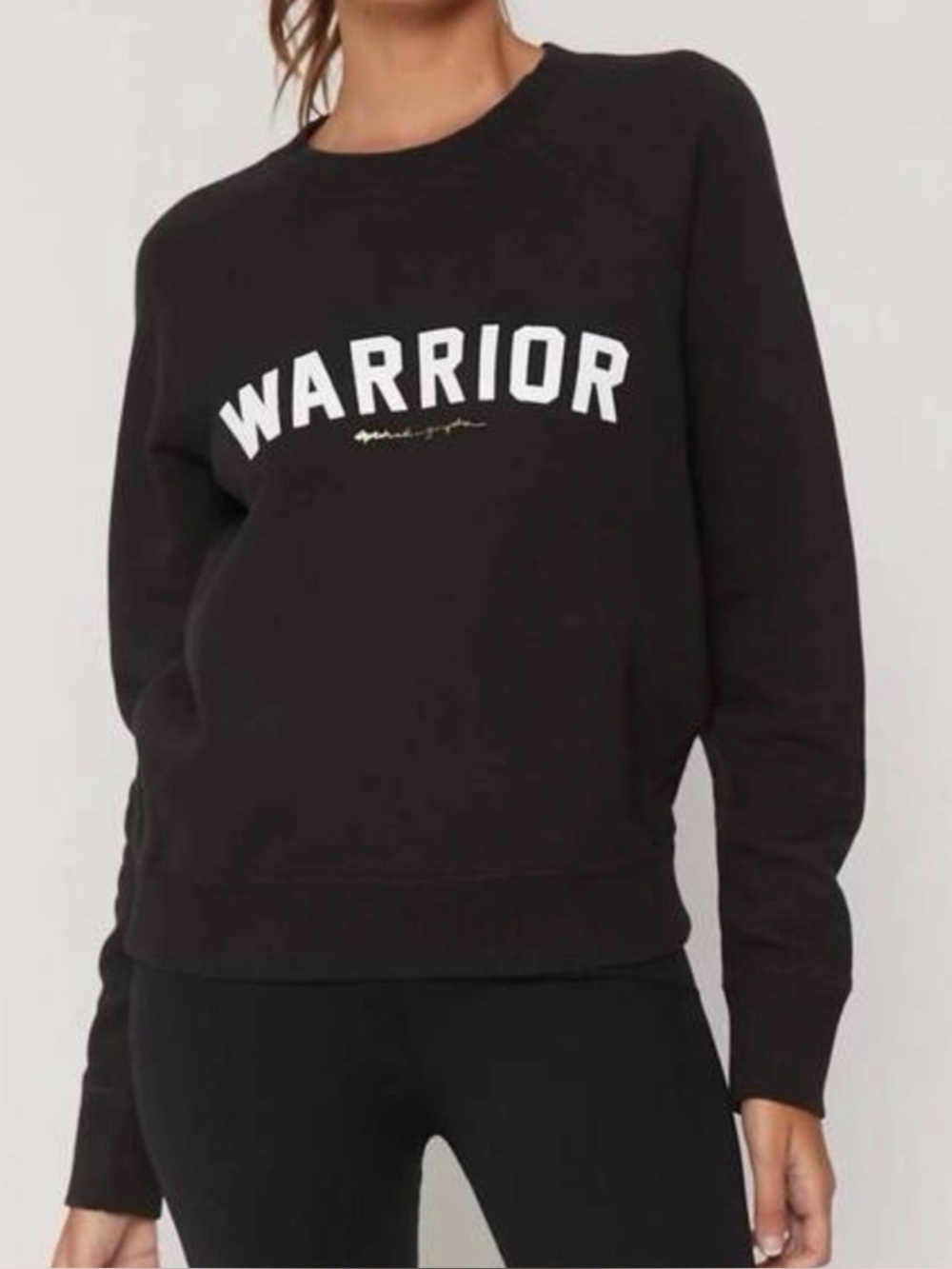 Spiritual Gangster Warrior Crewneck Sweatshirt Black size Small